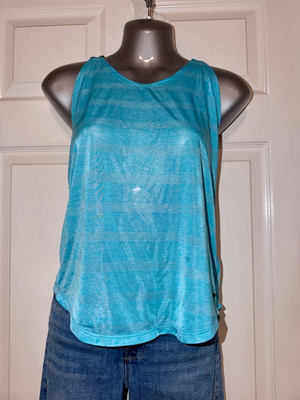Nike Aqua Blue Athletic Sleeveless Tank Top